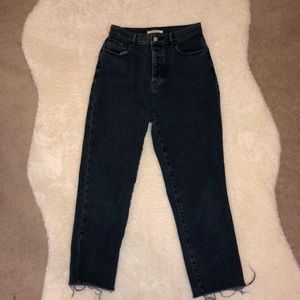 PacSun dark blue straight leg high waisted jeans